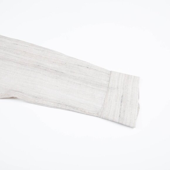 Stitch Note Long Sleeve Striped Shirt - Beige - Picture 3 of 4